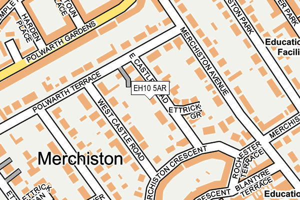 EH10 5AR map - OS OpenMap – Local (Ordnance Survey)