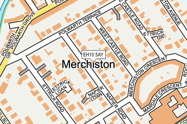 EH10 5AY map - OS OpenMap – Local (Ordnance Survey)