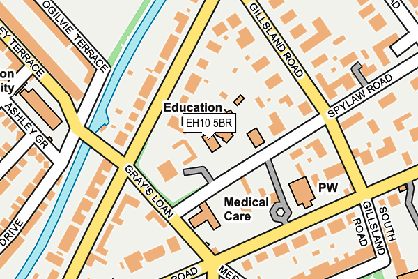 EH10 5BR map - OS OpenMap – Local (Ordnance Survey)