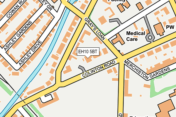 EH10 5BT map - OS OpenMap – Local (Ordnance Survey)
