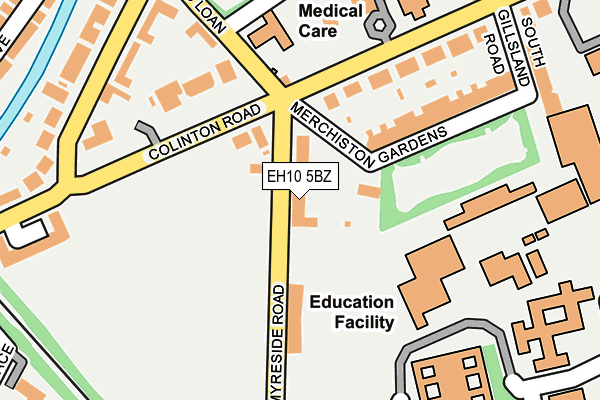 EH10 5BZ map - OS OpenMap – Local (Ordnance Survey)