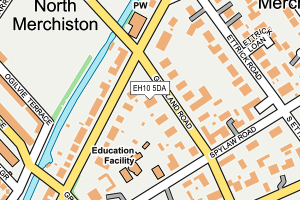 EH10 5DA map - OS OpenMap – Local (Ordnance Survey)