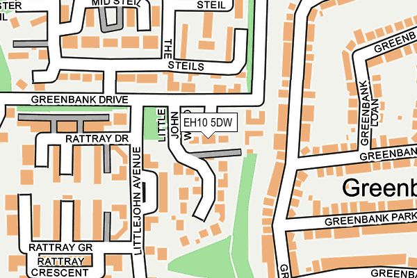 EH10 5DW map - OS OpenMap – Local (Ordnance Survey)