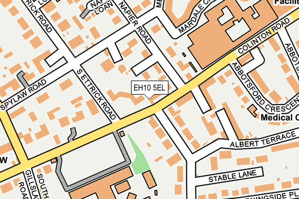 EH10 5EL map - OS OpenMap – Local (Ordnance Survey)