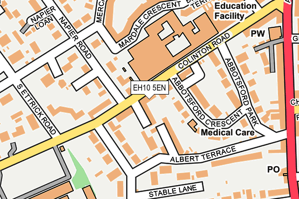 EH10 5EN map - OS OpenMap – Local (Ordnance Survey)