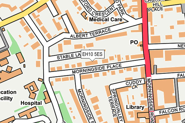 EH10 5ES map - OS OpenMap – Local (Ordnance Survey)