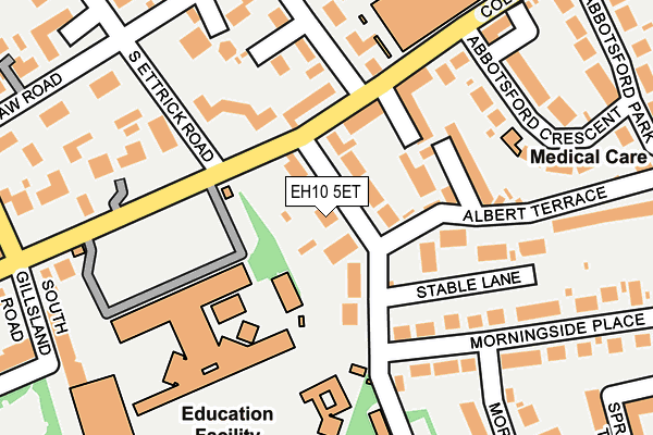 EH10 5ET map - OS OpenMap – Local (Ordnance Survey)