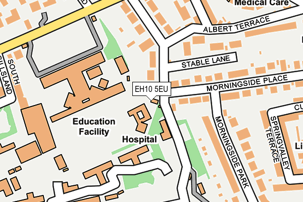 EH10 5EU map - OS OpenMap – Local (Ordnance Survey)