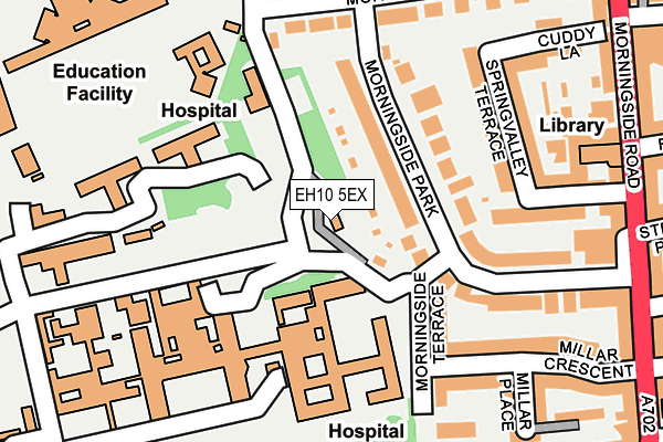 EH10 5EX map - OS OpenMap – Local (Ordnance Survey)