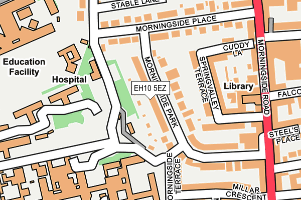 EH10 5EZ map - OS OpenMap – Local (Ordnance Survey)