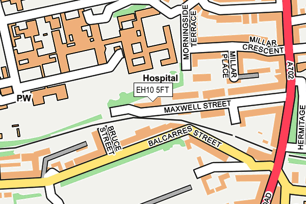 EH10 5FT map - OS OpenMap – Local (Ordnance Survey)