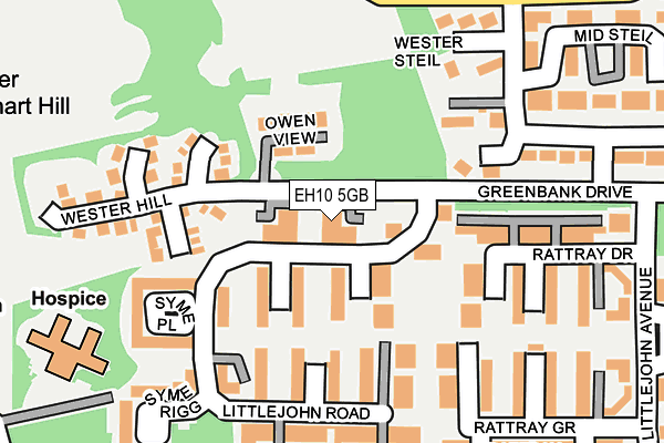 EH10 5GB map - OS OpenMap – Local (Ordnance Survey)