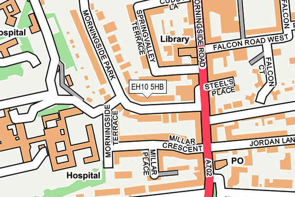 EH10 5HB map - OS OpenMap – Local (Ordnance Survey)