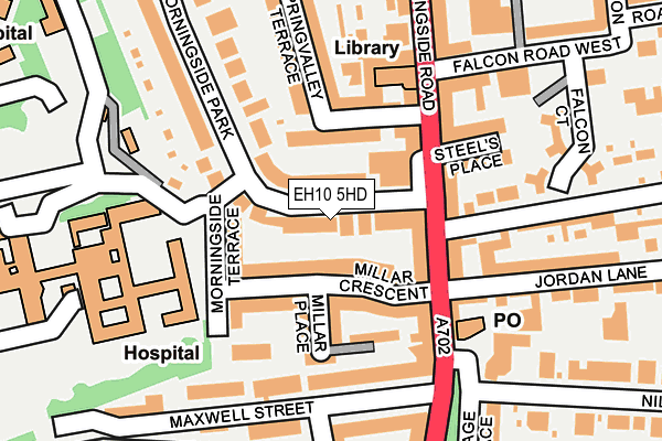 EH10 5HD map - OS OpenMap – Local (Ordnance Survey)