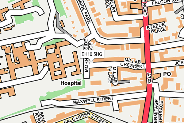 EH10 5HG map - OS OpenMap – Local (Ordnance Survey)