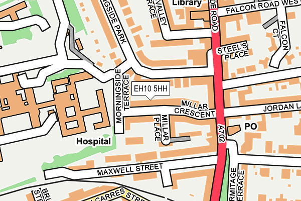 EH10 5HH map - OS OpenMap – Local (Ordnance Survey)