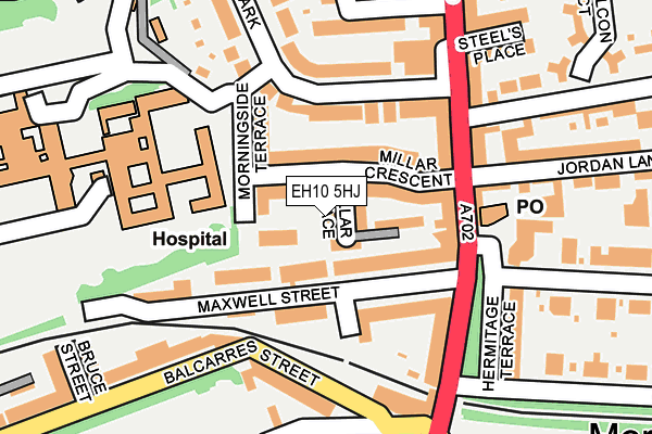 EH10 5HJ map - OS OpenMap – Local (Ordnance Survey)