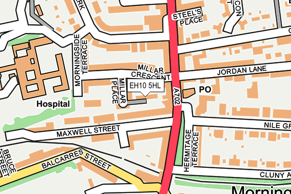 EH10 5HL map - OS OpenMap – Local (Ordnance Survey)