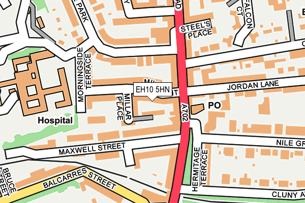 EH10 5HN map - OS OpenMap – Local (Ordnance Survey)