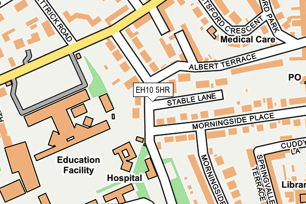 EH10 5HR map - OS OpenMap – Local (Ordnance Survey)