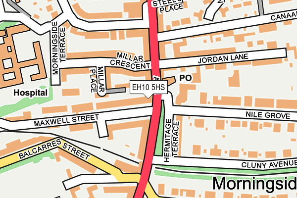 EH10 5HS map - OS OpenMap – Local (Ordnance Survey)