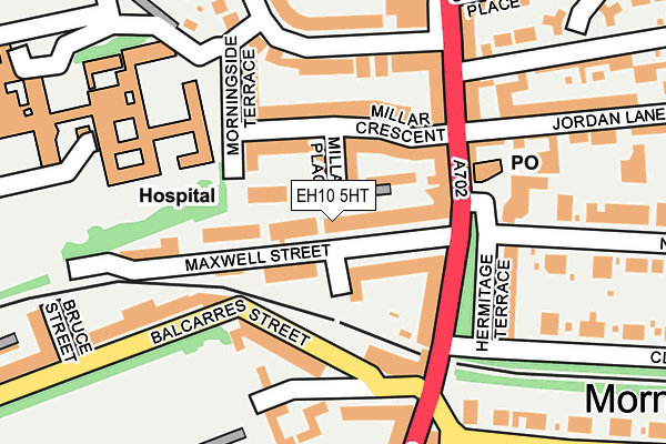 EH10 5HT map - OS OpenMap – Local (Ordnance Survey)