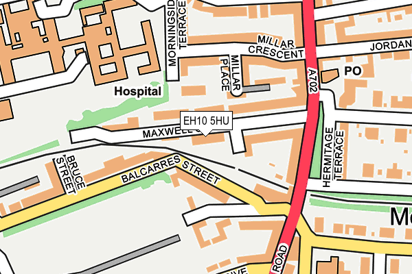 EH10 5HU map - OS OpenMap – Local (Ordnance Survey)