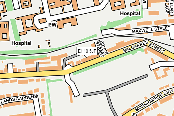 EH10 5JF map - OS OpenMap – Local (Ordnance Survey)