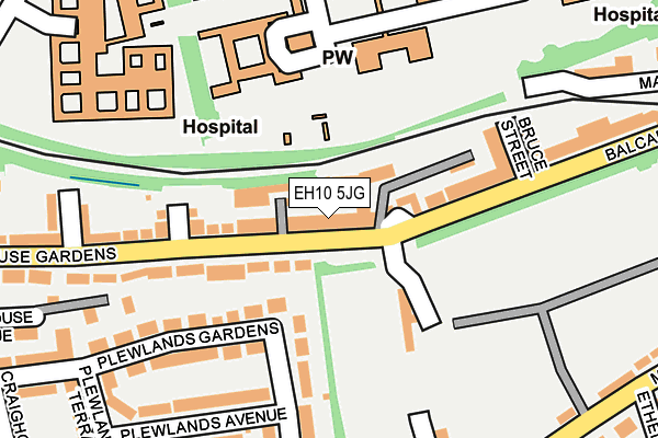 EH10 5JG map - OS OpenMap – Local (Ordnance Survey)