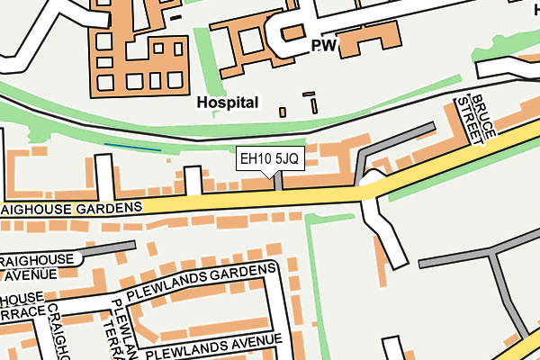 EH10 5JQ map - OS OpenMap – Local (Ordnance Survey)