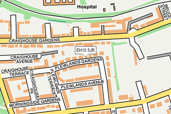 EH10 5JR map - OS OpenMap – Local (Ordnance Survey)