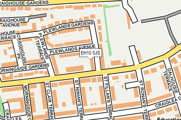 EH10 5JS map - OS OpenMap – Local (Ordnance Survey)