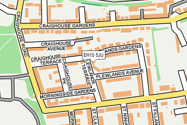 EH10 5JU map - OS OpenMap – Local (Ordnance Survey)