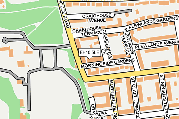 EH10 5LE map - OS OpenMap – Local (Ordnance Survey)