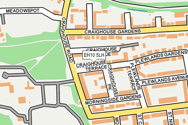 EH10 5LH map - OS OpenMap – Local (Ordnance Survey)
