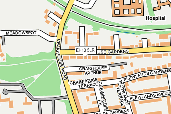 EH10 5LR map - OS OpenMap – Local (Ordnance Survey)
