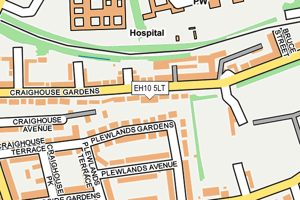 EH10 5LT map - OS OpenMap – Local (Ordnance Survey)