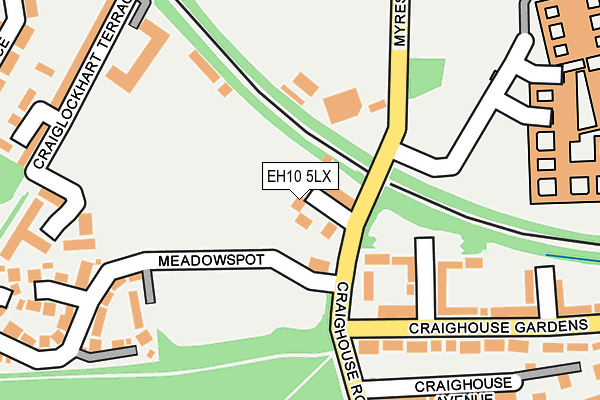 EH10 5LX map - OS OpenMap – Local (Ordnance Survey)