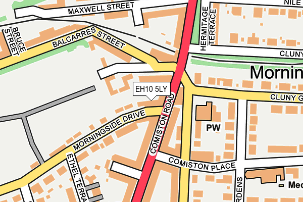 EH10 5LY map - OS OpenMap – Local (Ordnance Survey)