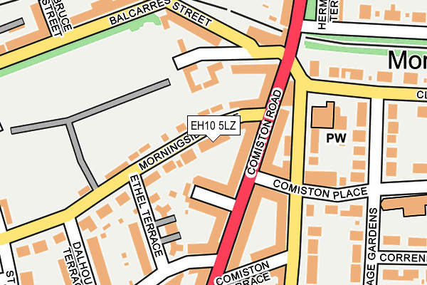 Map of SOUTHSIDE HOMES (FERNIESIDE) LIMITED at local scale