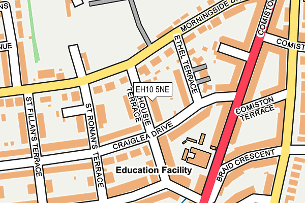 EH10 5NE map - OS OpenMap – Local (Ordnance Survey)