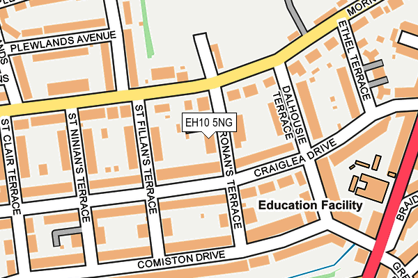 EH10 5NG map - OS OpenMap – Local (Ordnance Survey)