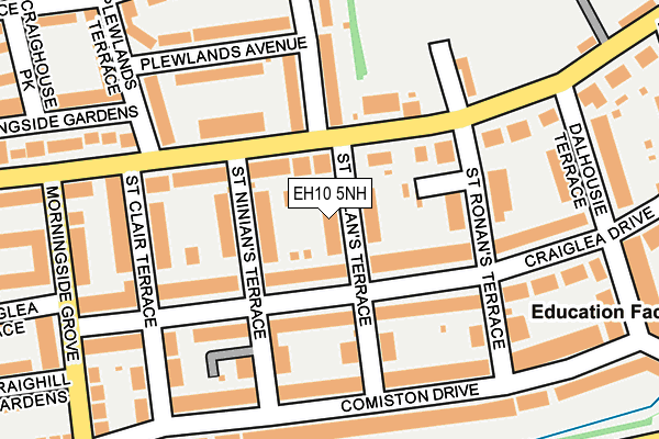 EH10 5NH map - OS OpenMap – Local (Ordnance Survey)