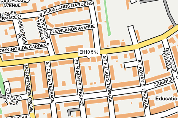 EH10 5NJ map - OS OpenMap – Local (Ordnance Survey)