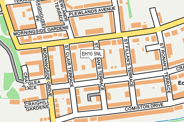 EH10 5NL map - OS OpenMap – Local (Ordnance Survey)