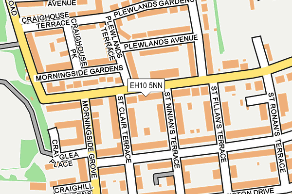 EH10 5NN map - OS OpenMap – Local (Ordnance Survey)