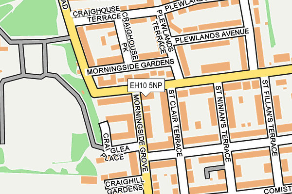 EH10 5NP map - OS OpenMap – Local (Ordnance Survey)