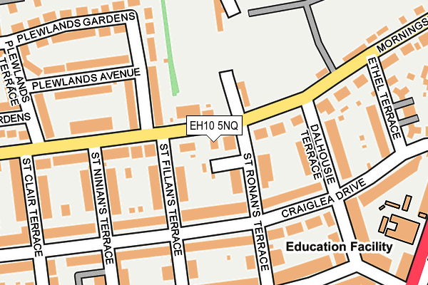 EH10 5NQ map - OS OpenMap – Local (Ordnance Survey)