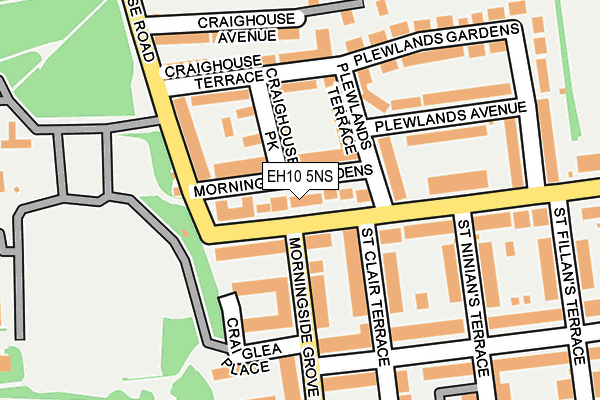 EH10 5NS map - OS OpenMap – Local (Ordnance Survey)