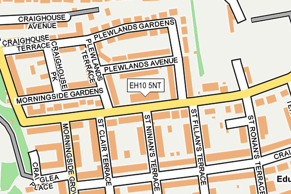 EH10 5NT map - OS OpenMap – Local (Ordnance Survey)